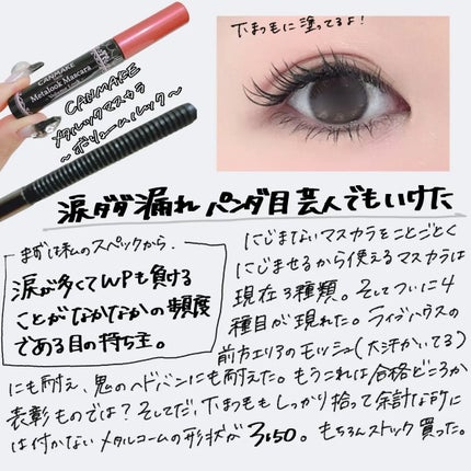 メタルックマスカラ~ボリュームルック~/キャンメイク/マスカラを使ったクチコミ(1枚目)