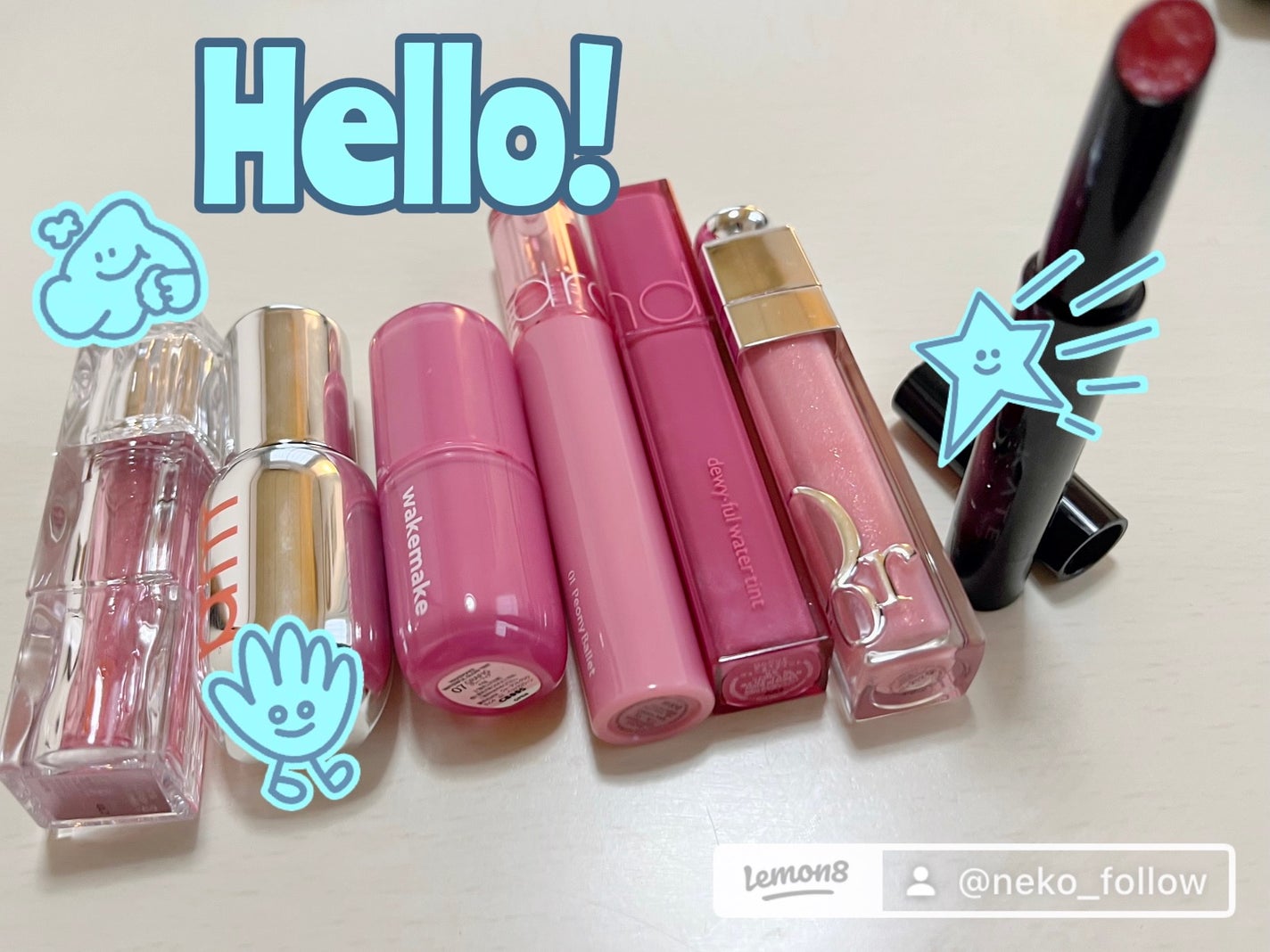 ねこ♡フォロバ100 on LIPS 「#リップ#ティント#ブルベ夏#LIPSベスコスを語ります#ピン..」(2枚目)