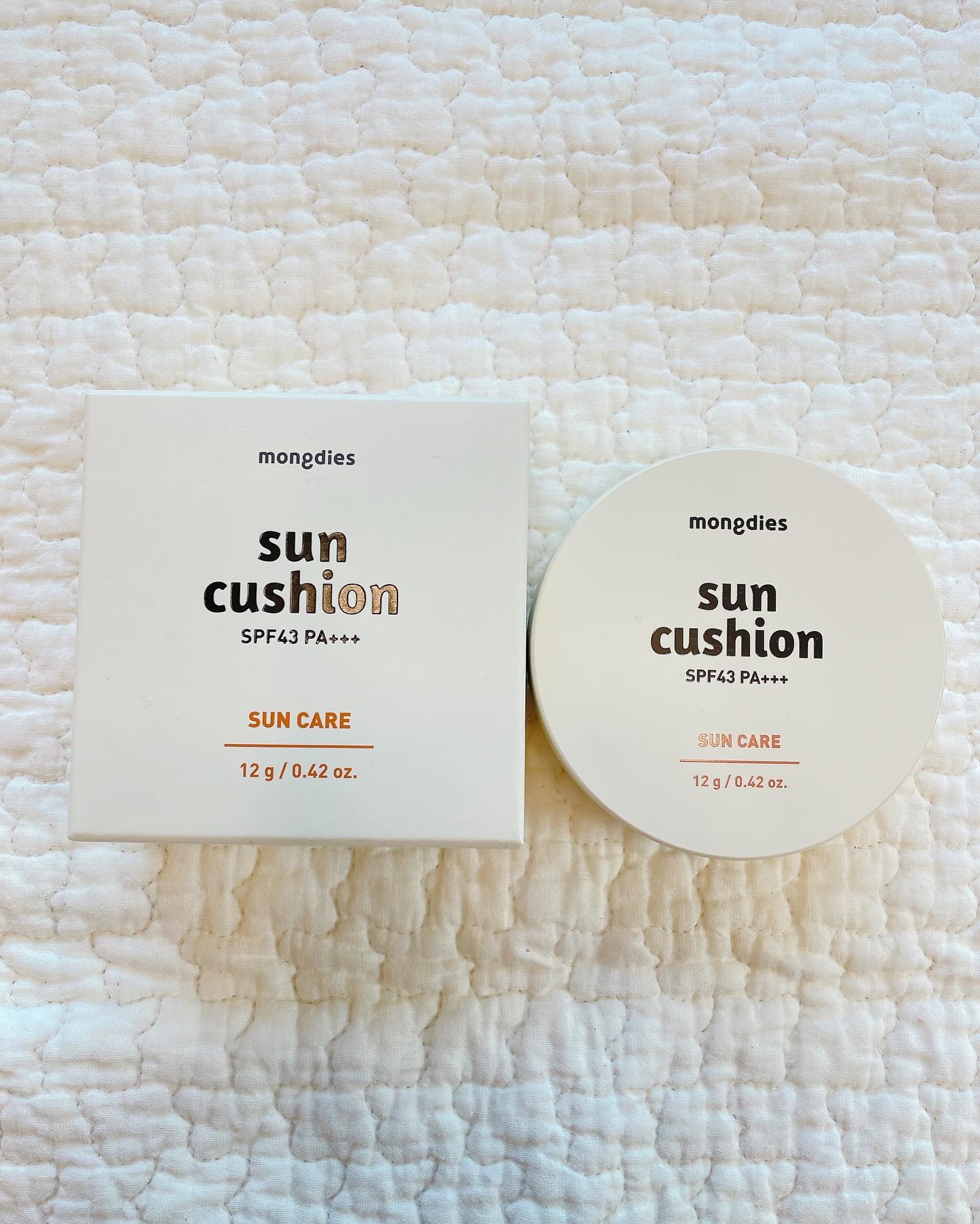 日焼け止めクッション SPF 43 PA+++/モンディエス/日焼け止めローションを使ったクチコミ（1枚目）