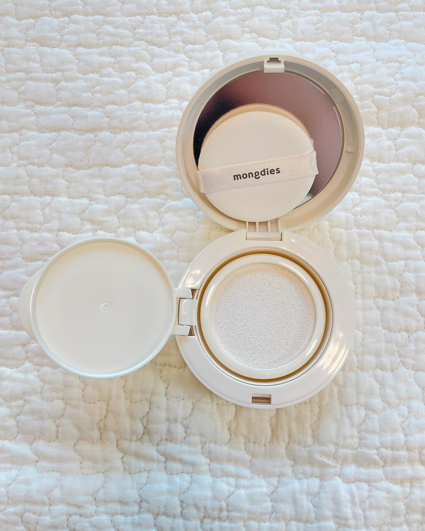 日焼け止めクッション SPF 43 PA+++/モンディエス/日焼け止めローションを使ったクチコミ(2枚目)