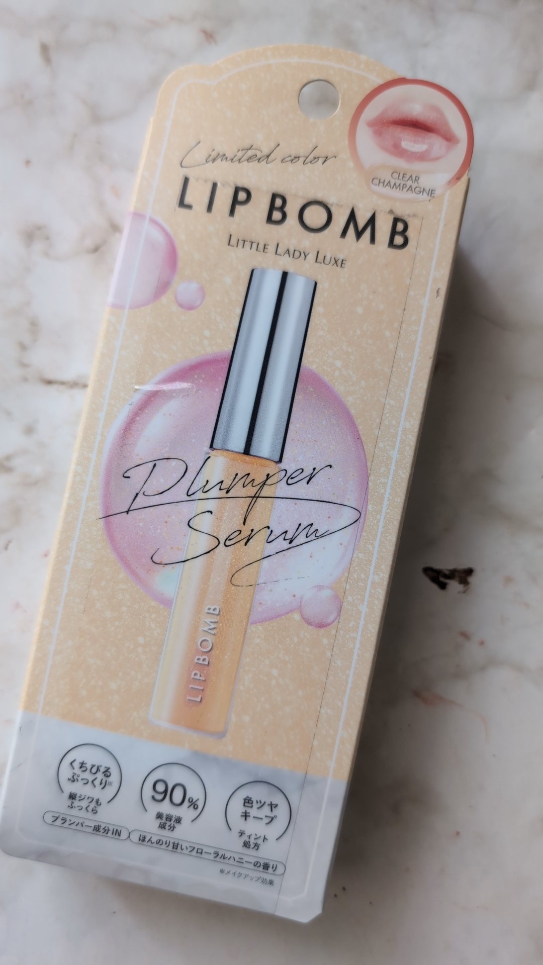 リップボム プランパーセラム 51 クリアシャンパン/エリザベス/リッププランパーを使ったクチコミ（1枚目）