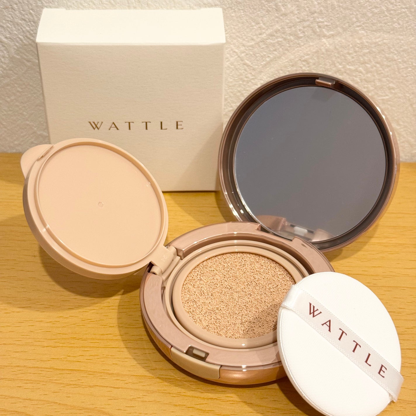 WATTLEクッションファンデーション/WATTLE/クッションファンデーションを使ったクチコミ(1枚目)
