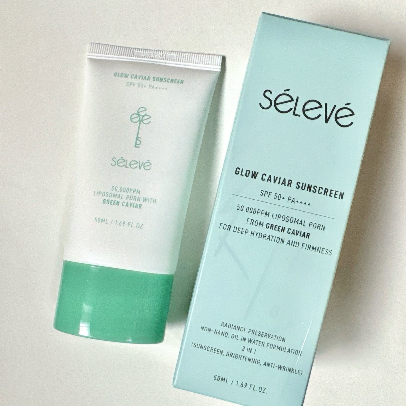 グロウキャビアサンクリーム(SPF 50+, PA+++) /SELEVE/日焼け止めクリームを使ったクチコミ(9枚目)