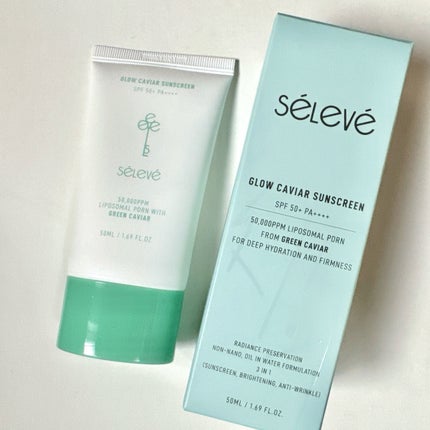 グロウキャビアサンクリーム(SPF 50+, PA+++) /SELEVE/日焼け止めクリームを使ったクチコミ(9枚目)