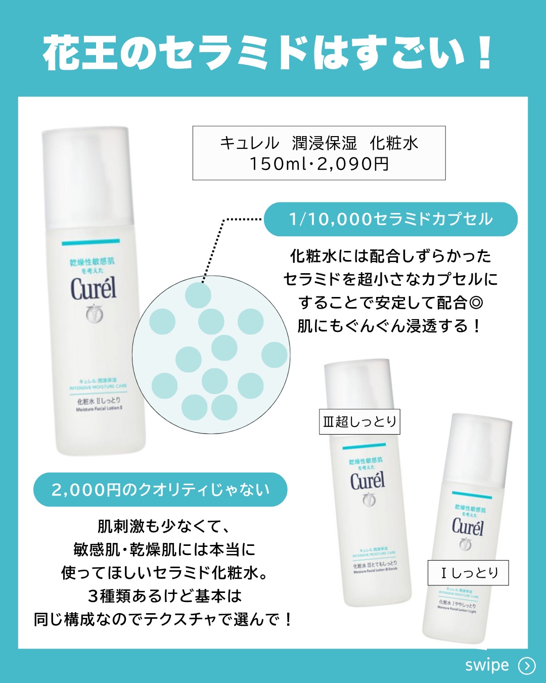 潤浸保湿 化粧水 II しっとり/キュレル/化粧水を使ったクチコミ（3枚目）