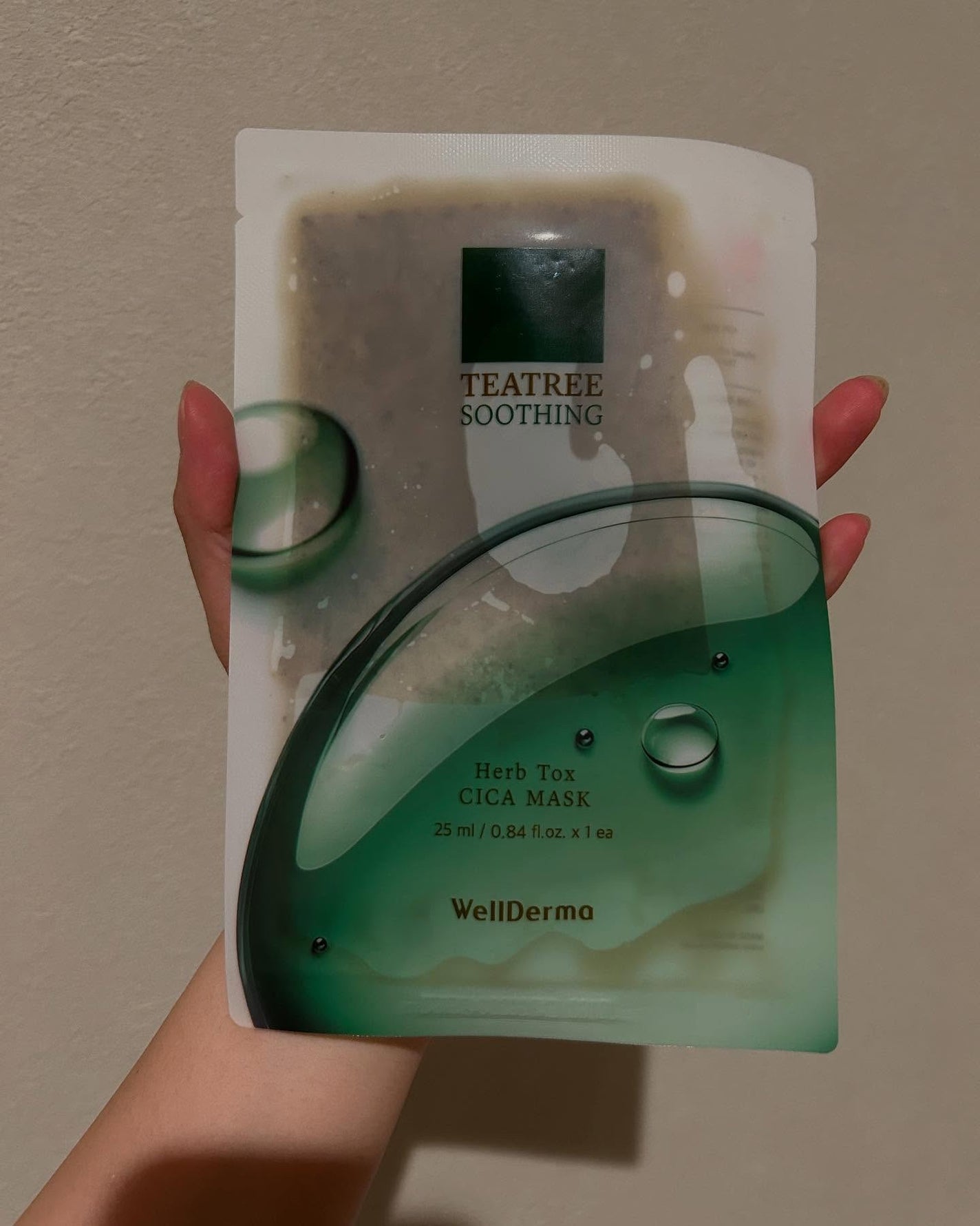 ティーツリーハーブシカマスクパック/WellDerma/シートマスク・パックを使ったクチコミ(1枚目)