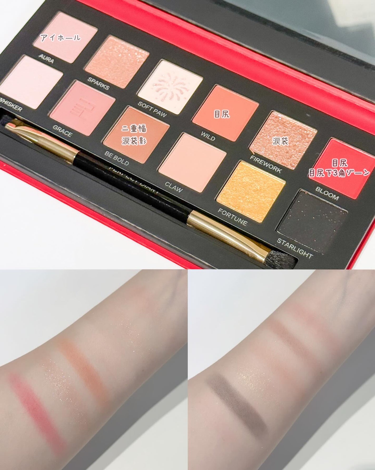 エクスプローラ12色 動物アイシャドウパレット/PERFECT DIARY/アイシャドウパレットを使ったクチコミ(2枚目)