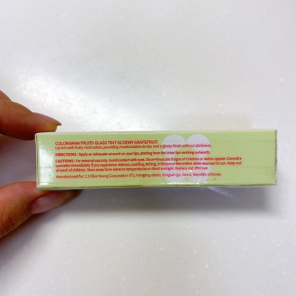 フルーティグラスティント/Colorgram/リップティントを使ったクチコミ(5枚目)