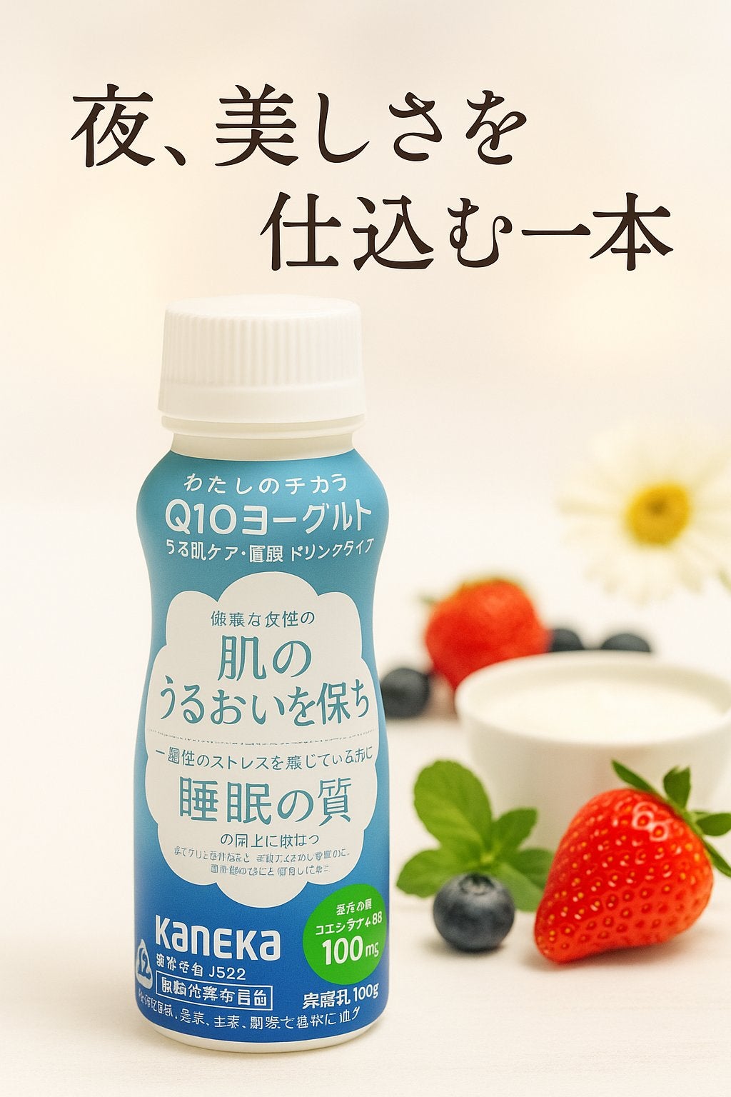 わたしのチカラⓇ Q10ヨーグルト うる肌ケア・睡眠 ドリンクタイプ/カネカ/ヨーグルトを使ったクチコミ(1枚目)