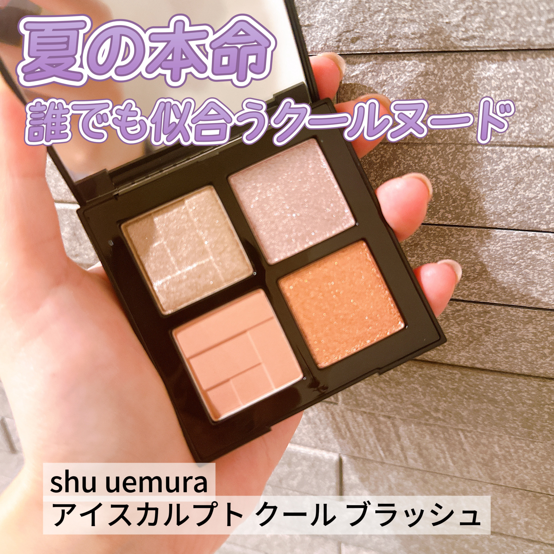 アイスカルプト/shu uemura/アイシャドウパレットを使ったクチコミ（1枚目）