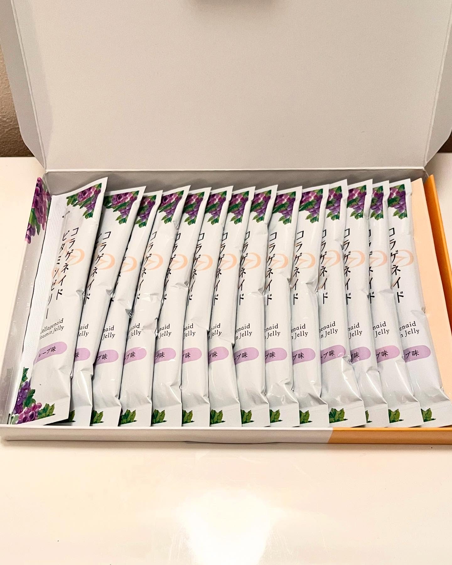 コラゲネイド ビタミンゼリー グレープ味/新田ゼラチンダイレクト/ゼリー飲料を使ったクチコミ（2枚目）