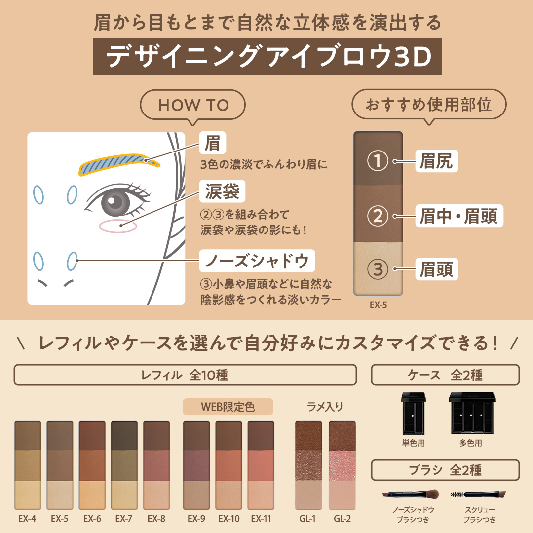 ケイト デザイニングアイブロウ3D/KATE/パウダーアイブロウを使ったクチコミ（2枚目）