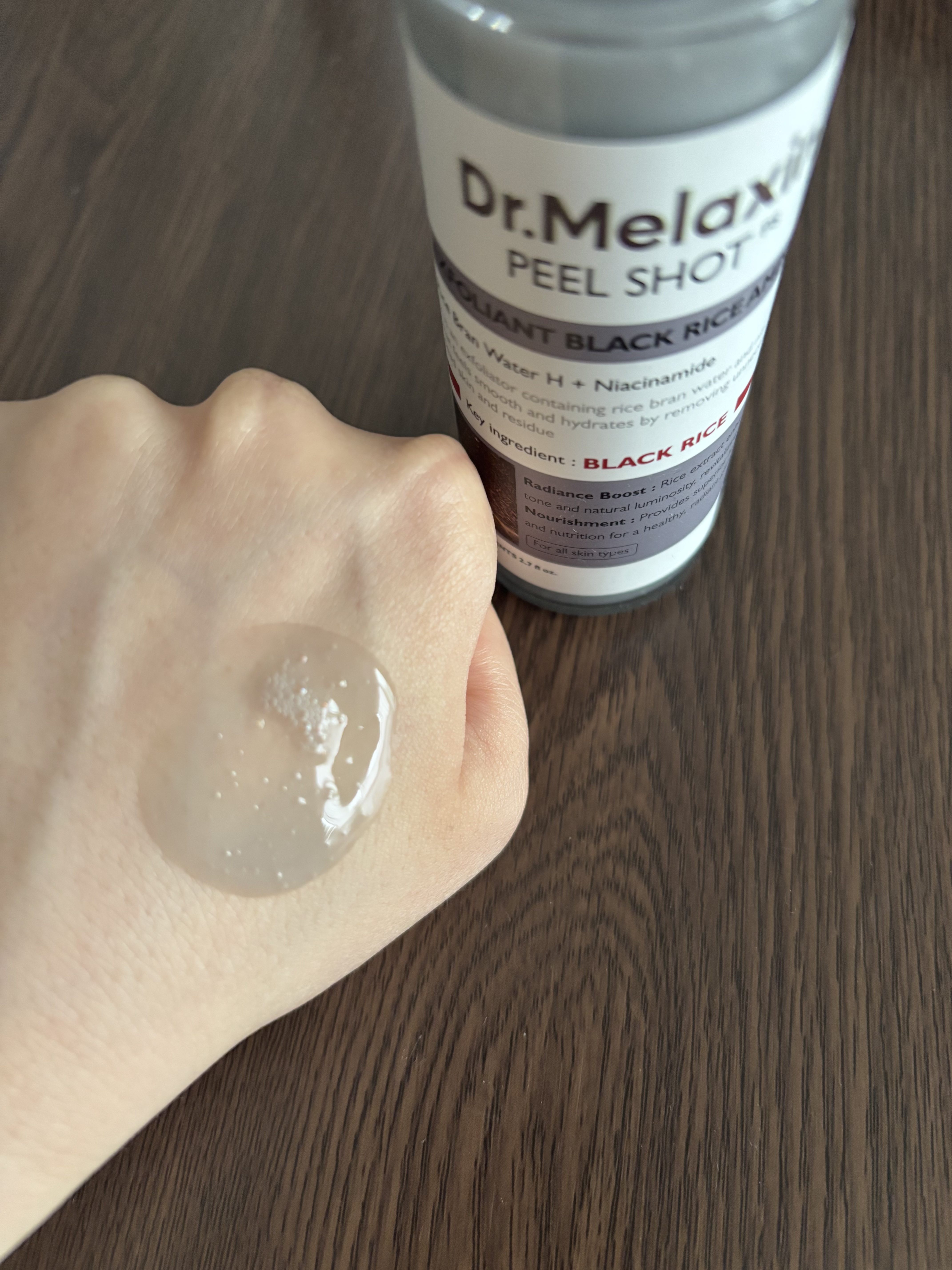 白米ピールショットゴマージュアンプル/Dr.Melaxin/美容液を使ったクチコミ（3枚目）