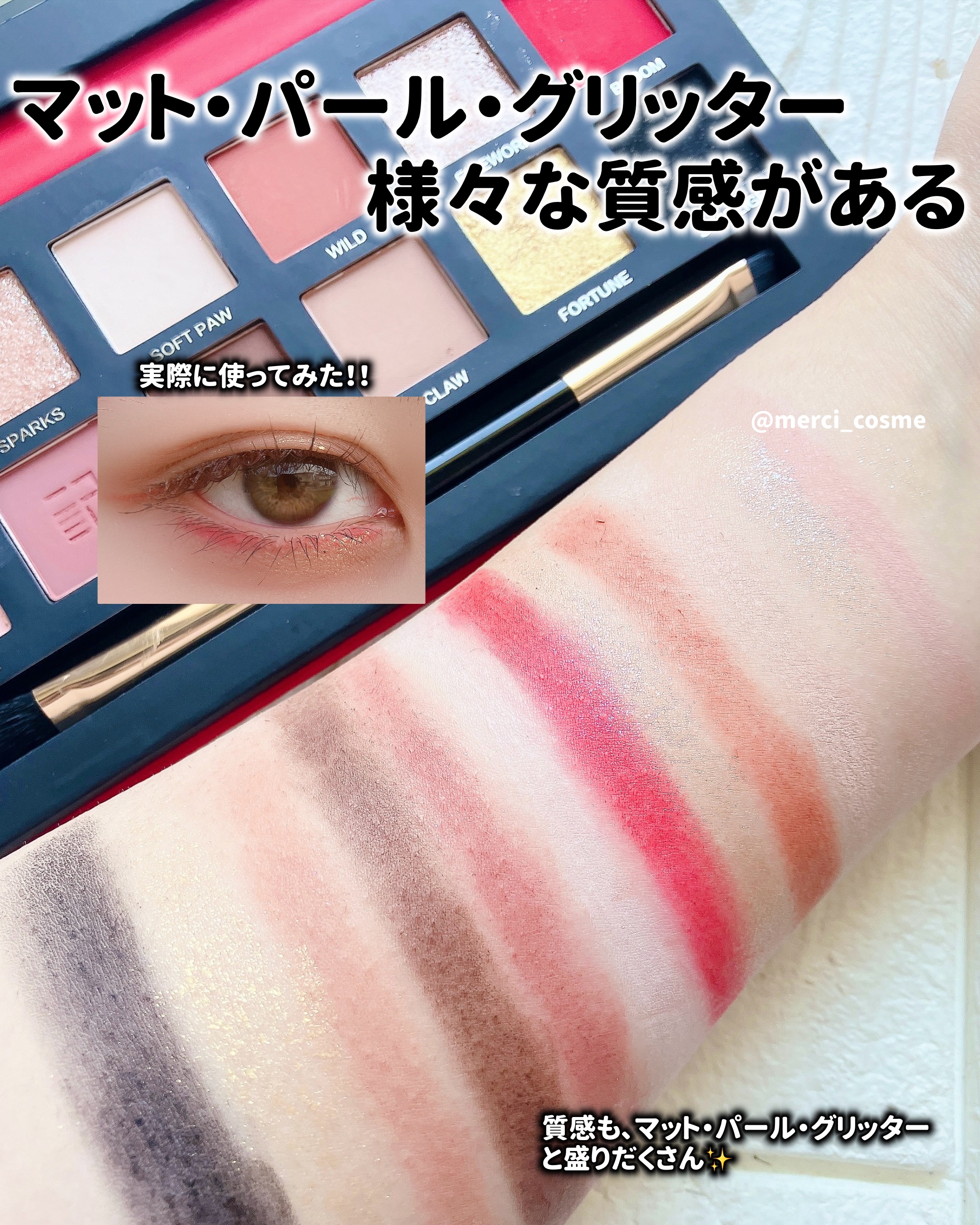 エクスプローラ12色 動物アイシャドウパレット/PERFECT DIARY/アイシャドウパレットを使ったクチコミ（3枚目）