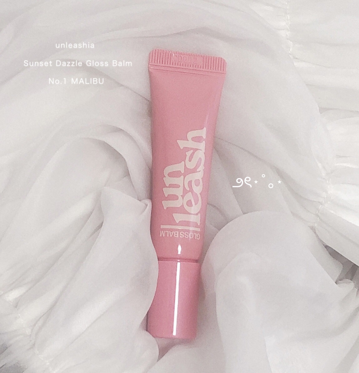 unleashia Sunset Dazzle Gloss Balmのクチコミ「全人類モテするぷるぷるうさぎ舌リップが
あまりにも可愛すぎる⋆⑅˚₊


まるでお砂糖を溶かし.....」（2枚目）