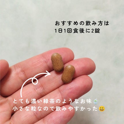 緑茶カテキン+/グリーンモンスター/ボディサプリメントを使ったクチコミ(3枚目)