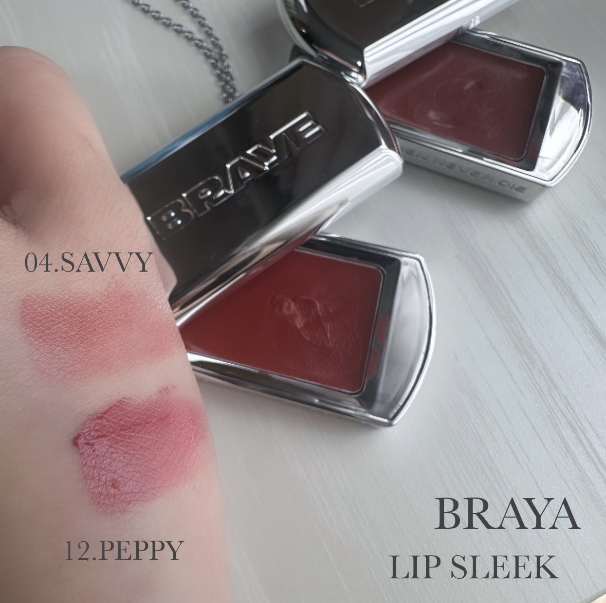 BRAYE LIPSLEEK 12 ペッピー/BRAYE/口紅を使ったクチコミ（2枚目）