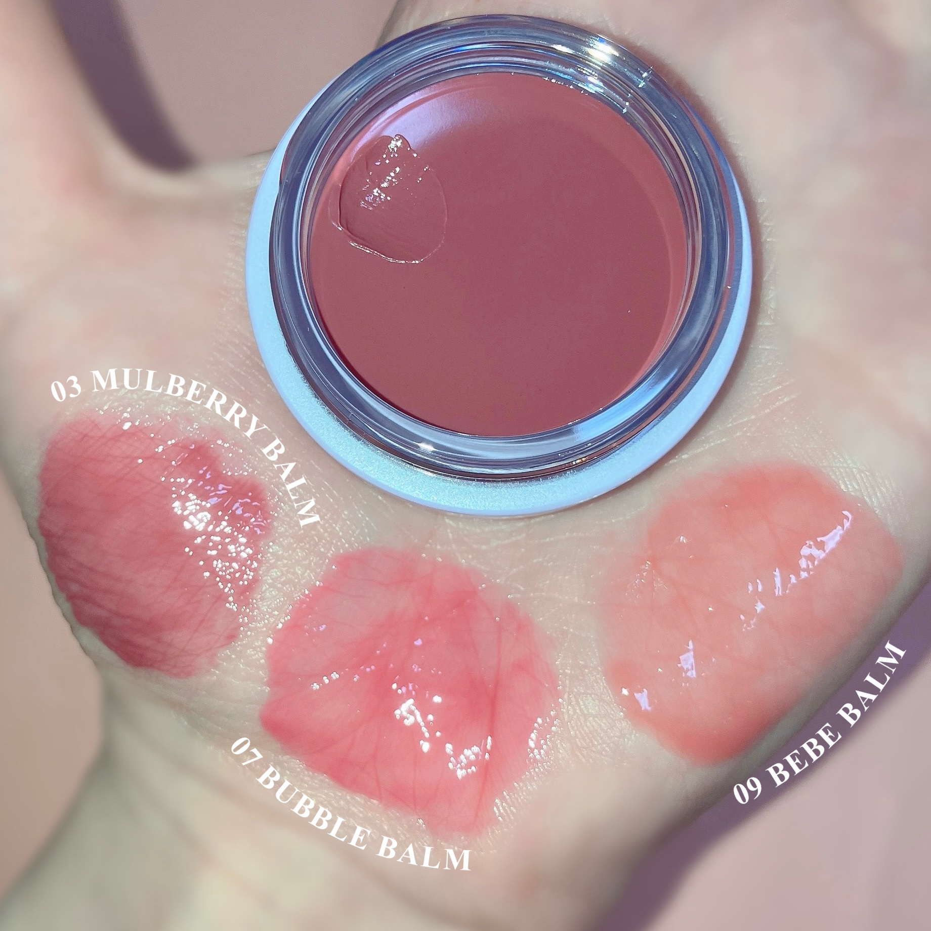 GLOWY TINT BALM/AOU/リップグロスを使ったクチコミ（3枚目）