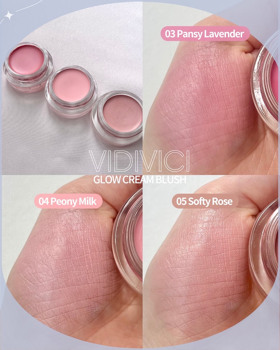 ミレニアルグロークリームチーク 04 PEONY MILK/VIDIVICI/ジェル・クリームチークを使ったクチコミ（3枚目）