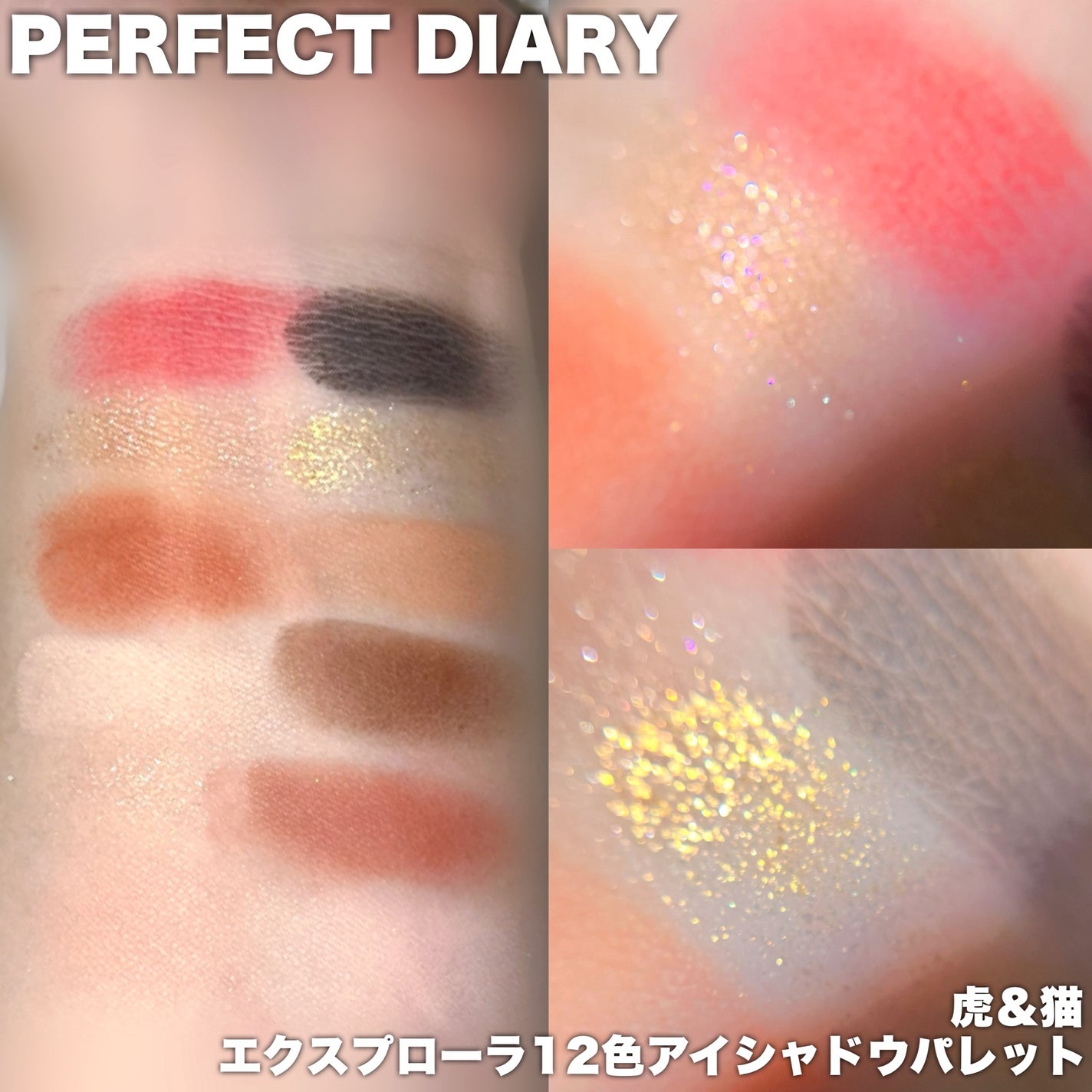 エクスプローラ12色 動物アイシャドウパレット/PERFECT DIARY/アイシャドウパレットを使ったクチコミ(3枚目)