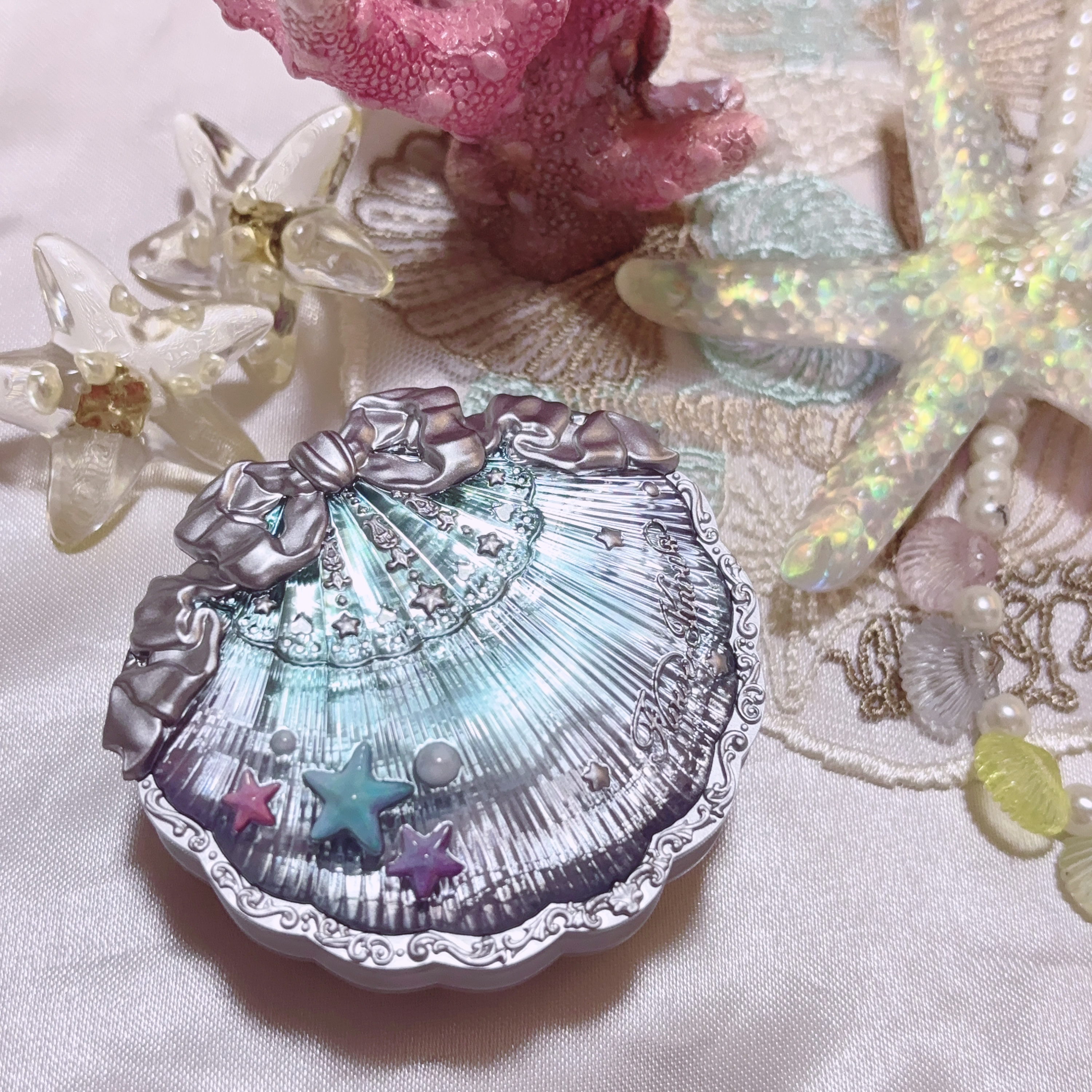 シェルズジュエルコレクション サテンチーク 03 Coral Seashell/FlowerKnows/パウダーチークを使ったクチコミ（1枚目）