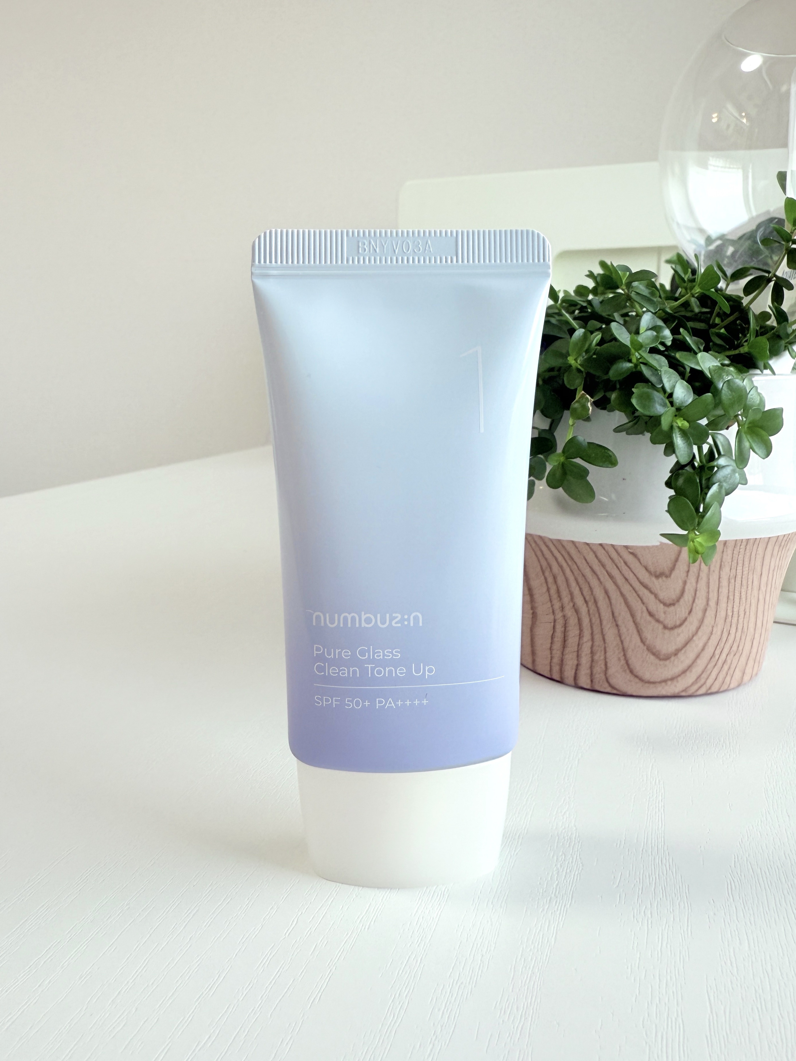 1番 ガラス玉トーンアップクリーム/numbuzin/日焼け止めクリームを使ったクチコミ（1枚目）