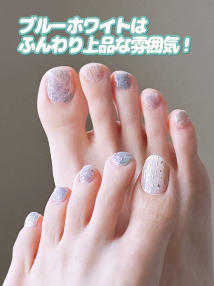 貼るジェルネイル/セリア/ネイルシールを使ったクチコミ(8枚目)