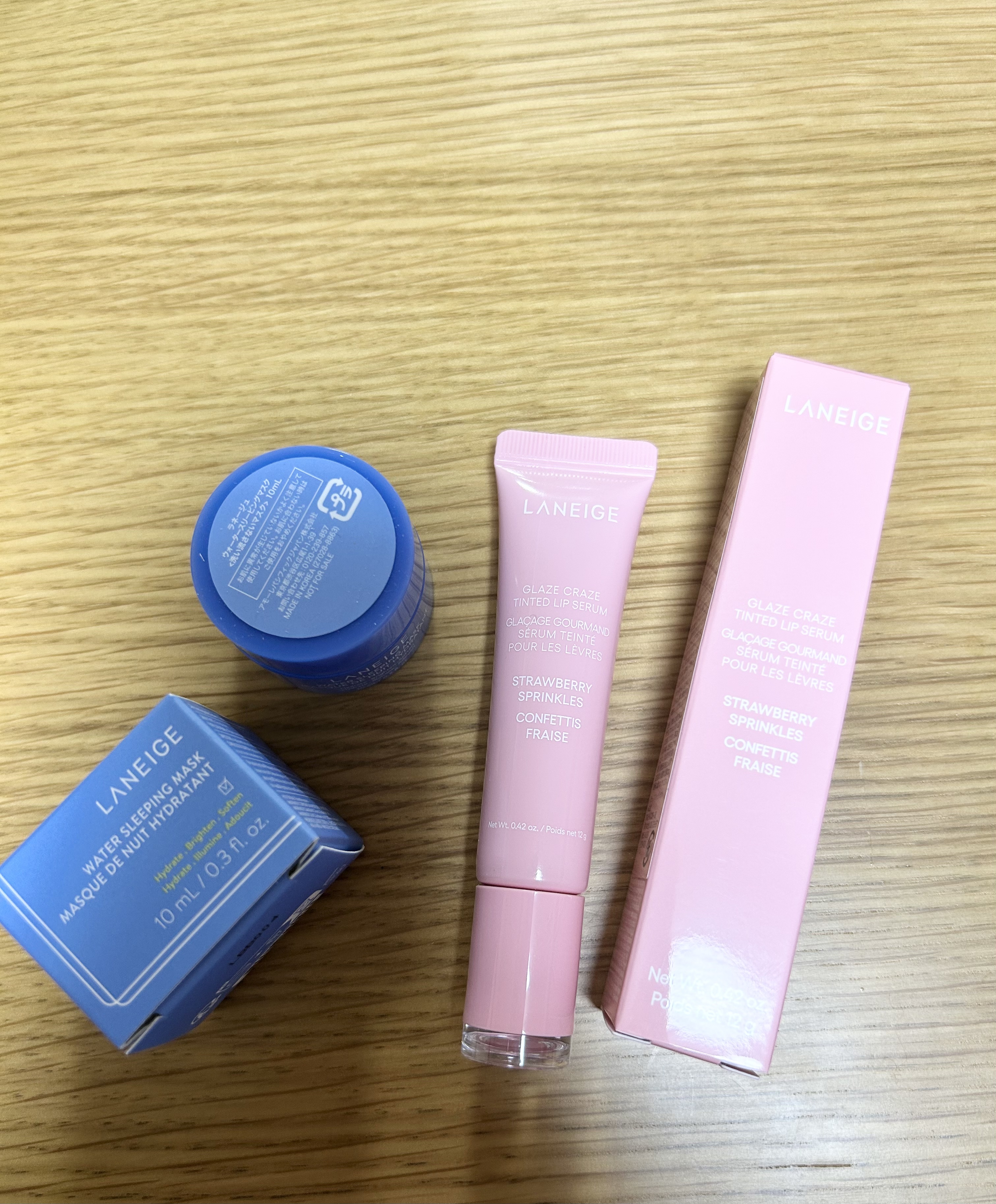 グレイズ ティントリップセラム ストロベリースプリンクル/LANEIGE/リップ美容液を使ったクチコミ（3枚目）