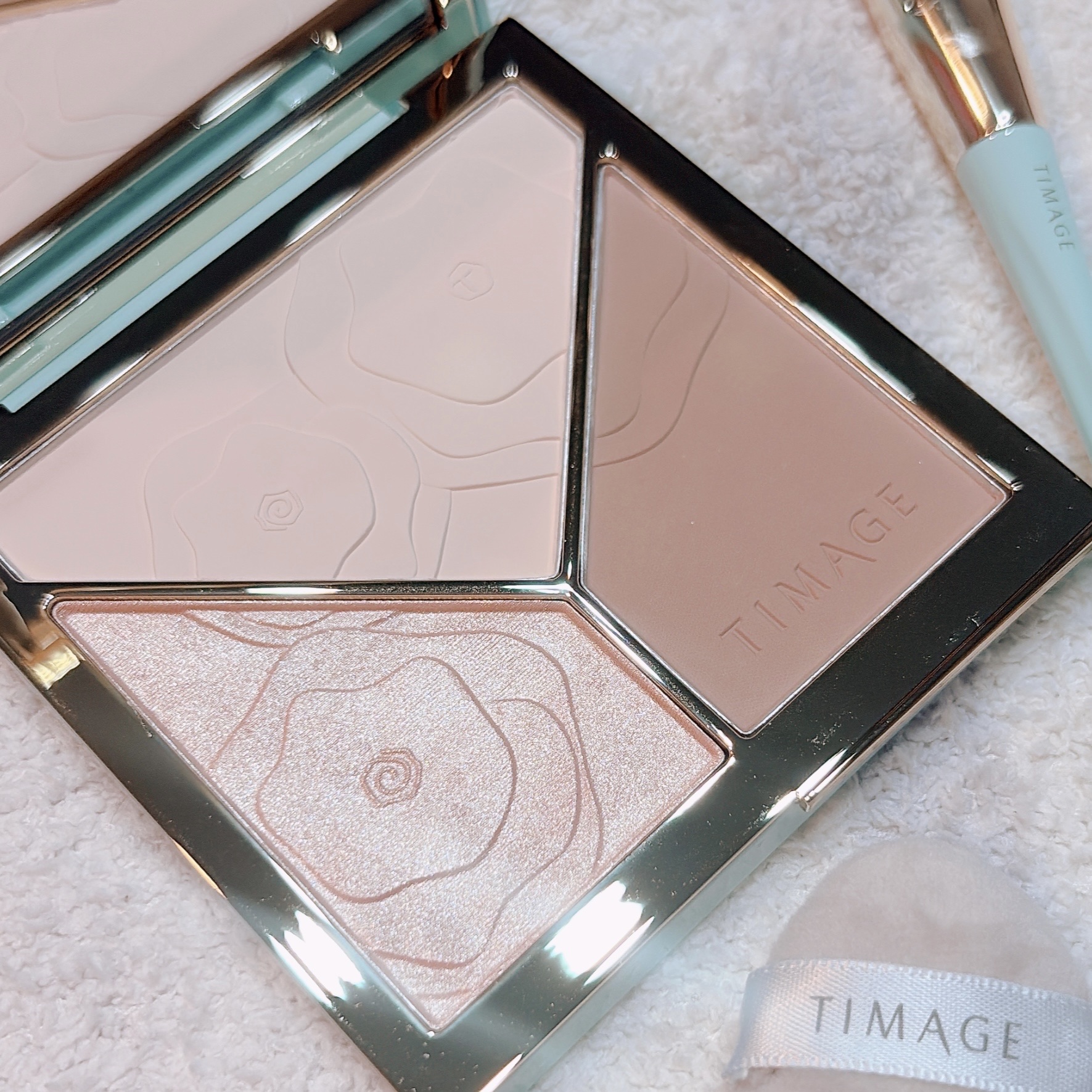 ハイライトシェーディングパレット/TIMAGE/パウダーハイライトを使ったクチコミ（2枚目）