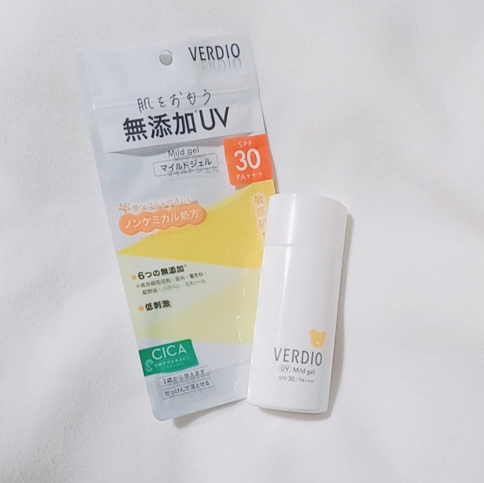 ベルディオUVマイルドジェルN/メンターム/日焼け止めジェルを使ったクチコミ(1枚目)