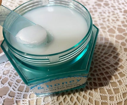 アンドハニー サボン クレンジングバーム ブルークレイ/&honey/クレンジングバームを使ったクチコミ(3枚目)