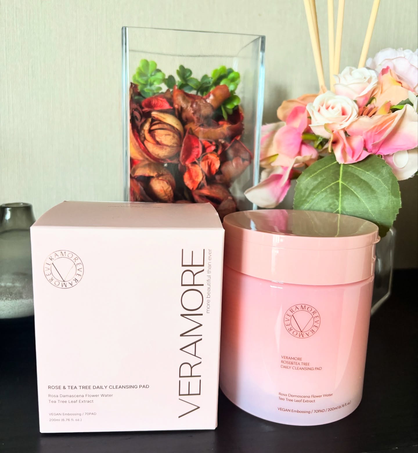 ローズ＆ティーツリークレンジングパッド/VERAMORE/クレンジングシートを使ったクチコミ（1枚目）