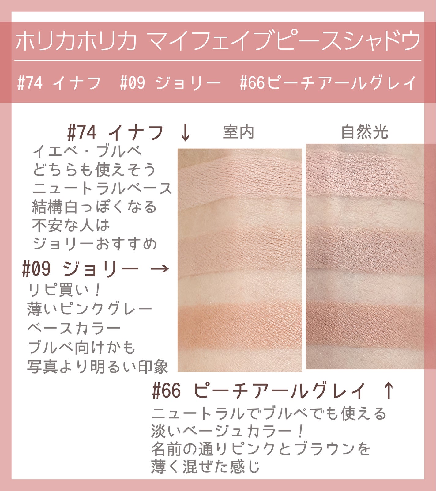 マイフェイブピースアイシャドウ/HOLIKA HOLIKA/単色アイシャドウを使ったクチコミ(3枚目)