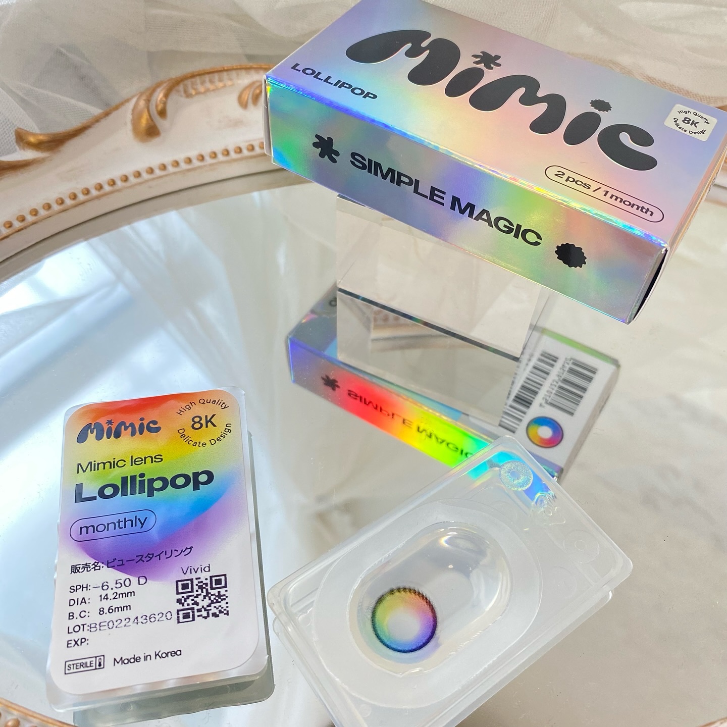 Lollipop/MIMIC LENS/１ヶ月（１MONTH）カラコンを使ったクチコミ（2枚目）