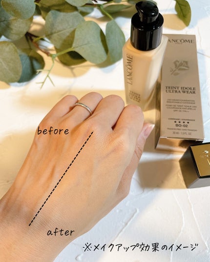 タンイドル ウルトラ ウェア リキッド N/LANCOME/リキッドファンデーションを使ったクチコミ(7枚目)