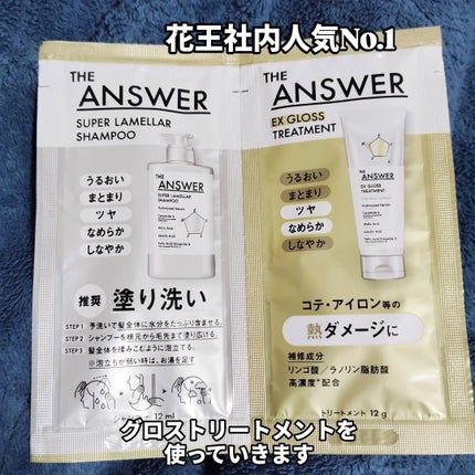 THE ANSWER スーパーラメラシャンプー/THE ANSWER/市販シャンプーを使ったクチコミ(2枚目)