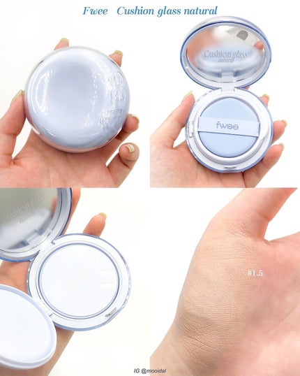 フィー クッションガラス ナチュラル/fwee/クッションファンデーションを使ったクチコミ(5枚目)