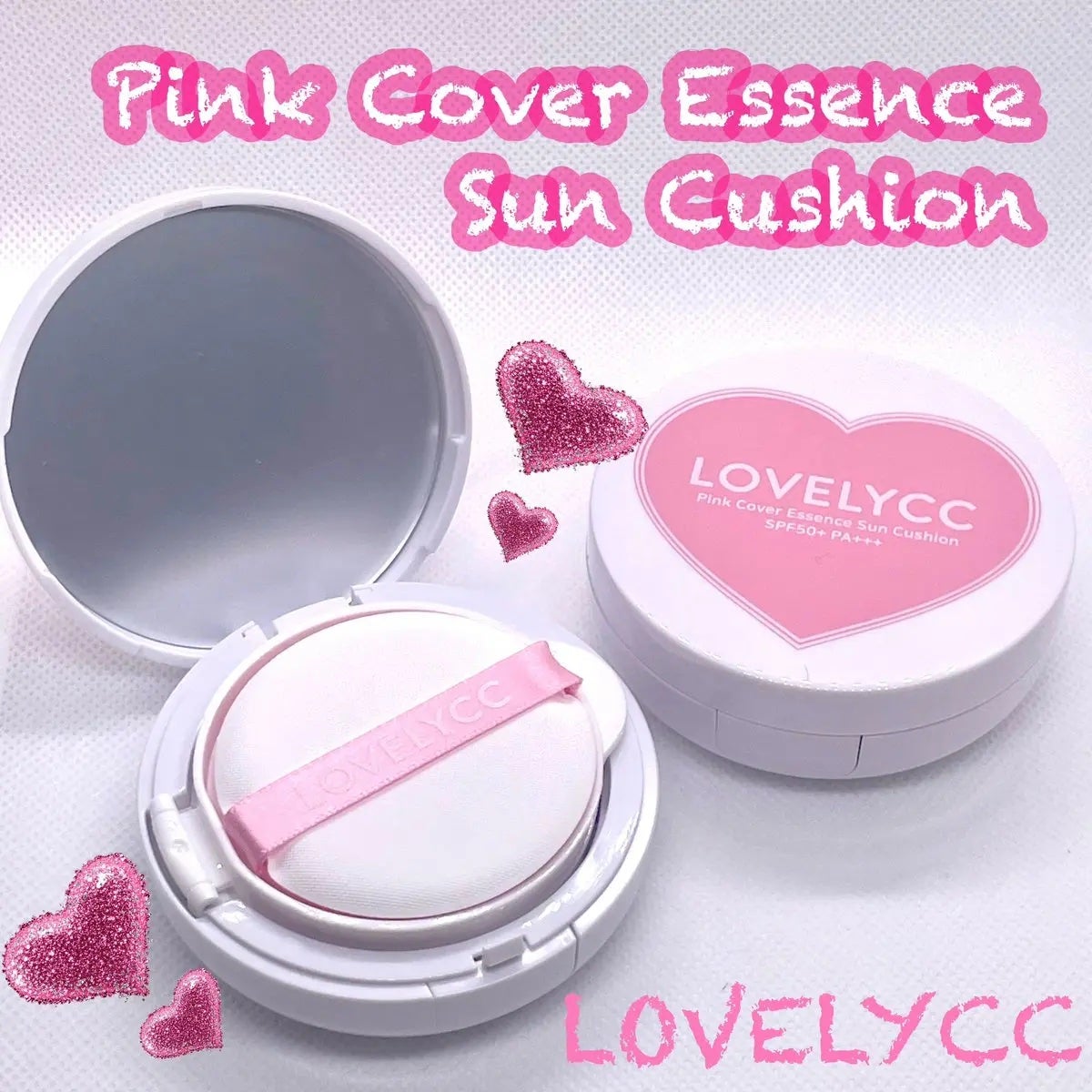 ピンクカバーエッセンスサンクッション/LOVELYCC/クッションファンデーションを使ったクチコミ(1枚目)