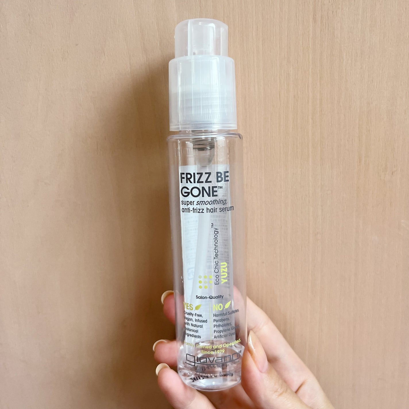 フリッズビーゴーン スムージング ヘアセラム/giovanni/ヘアオイルを使ったクチコミ(1枚目)