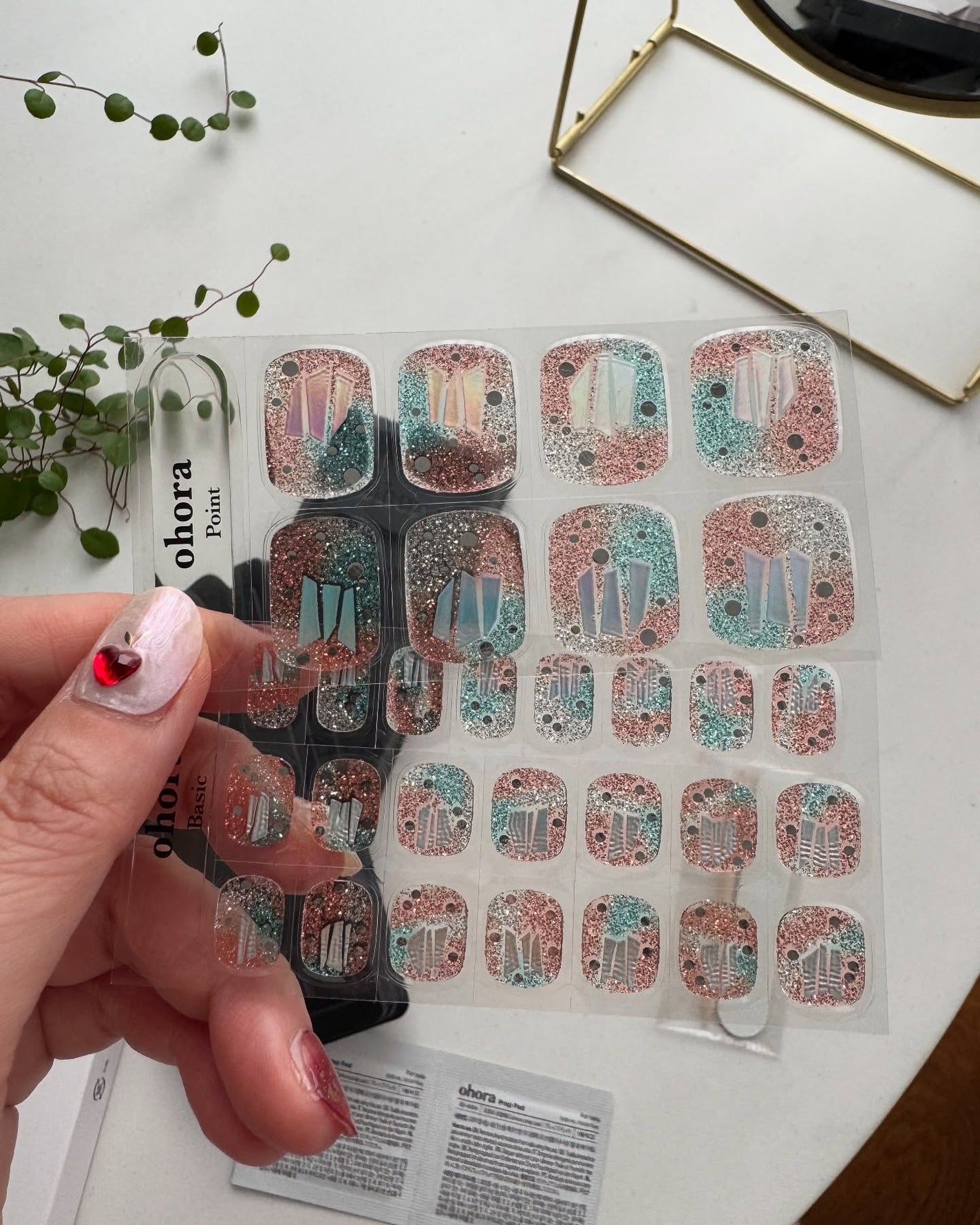 セミキュアジェルネイル(ハンド)/ohora/ネイルシールを使ったクチコミ(7枚目)