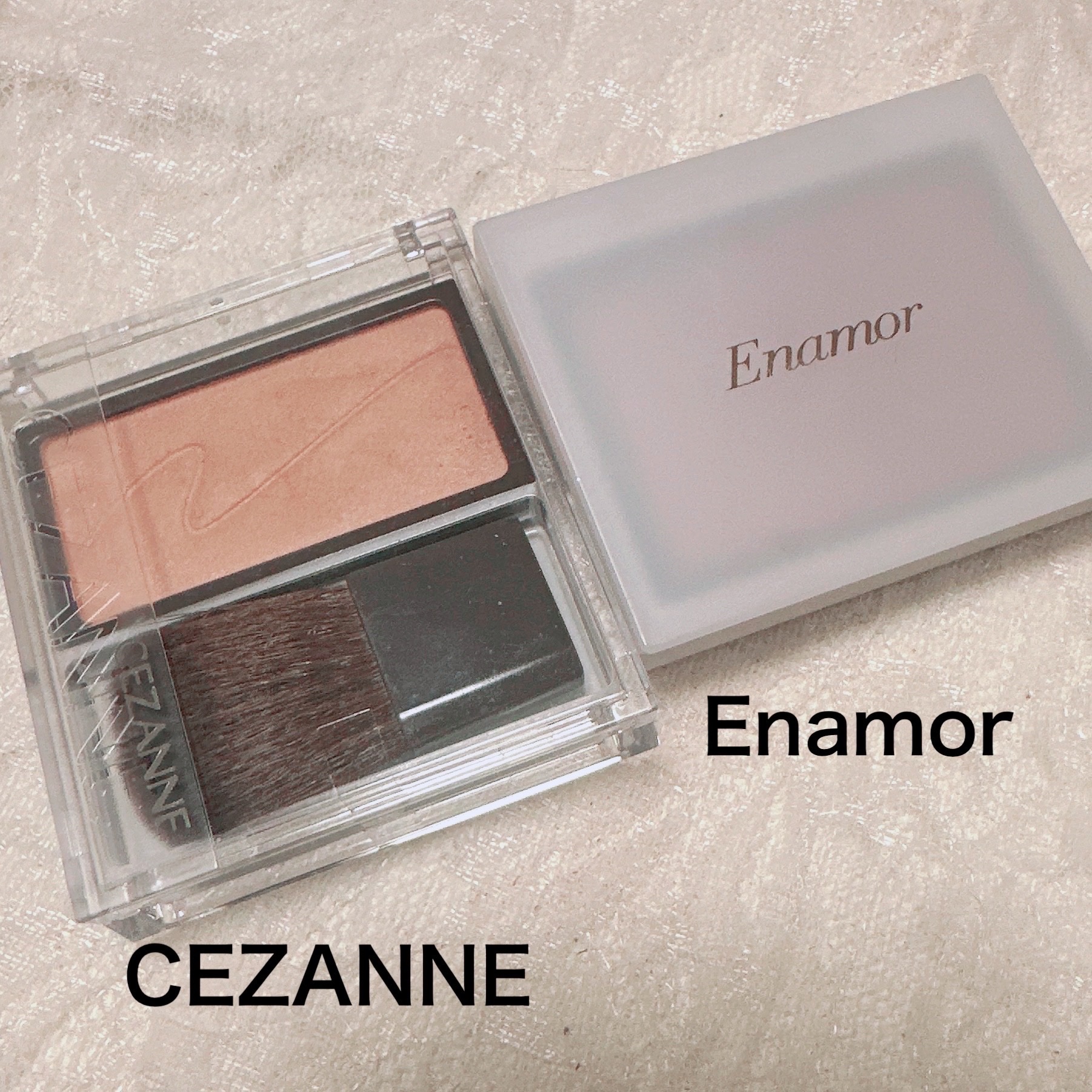 チークブラッシュ/CEZANNE/パウダーチークを使ったクチコミ（2枚目）