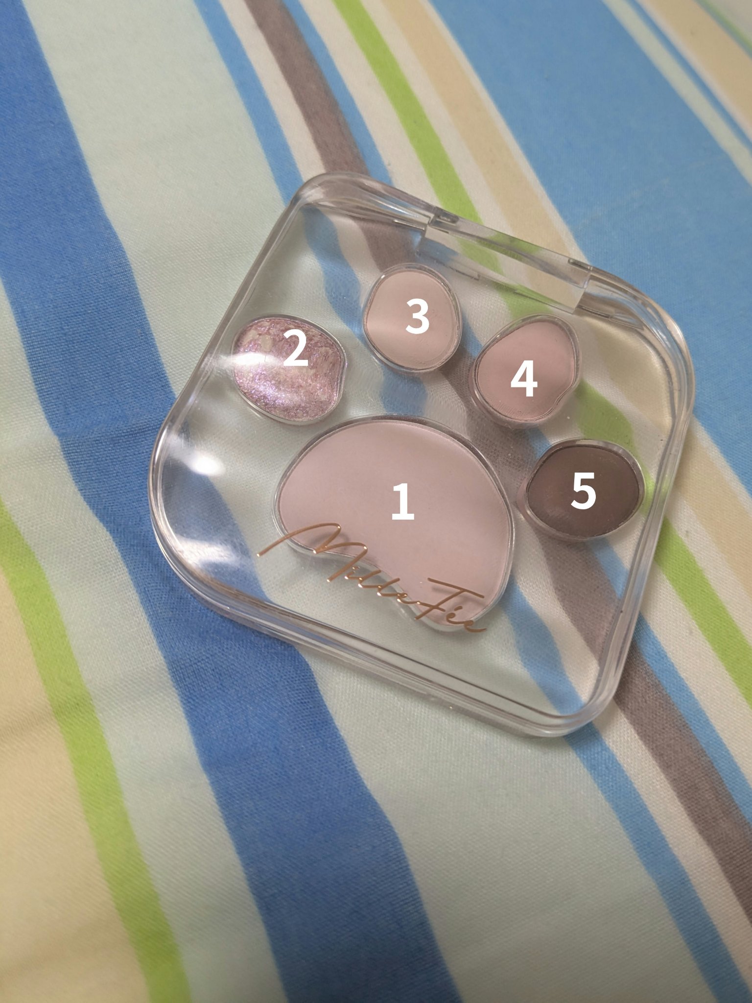 ミャオパウズアイシャドウパレット/MilleFée/アイシャドウパレットを使ったクチコミ（2枚目）