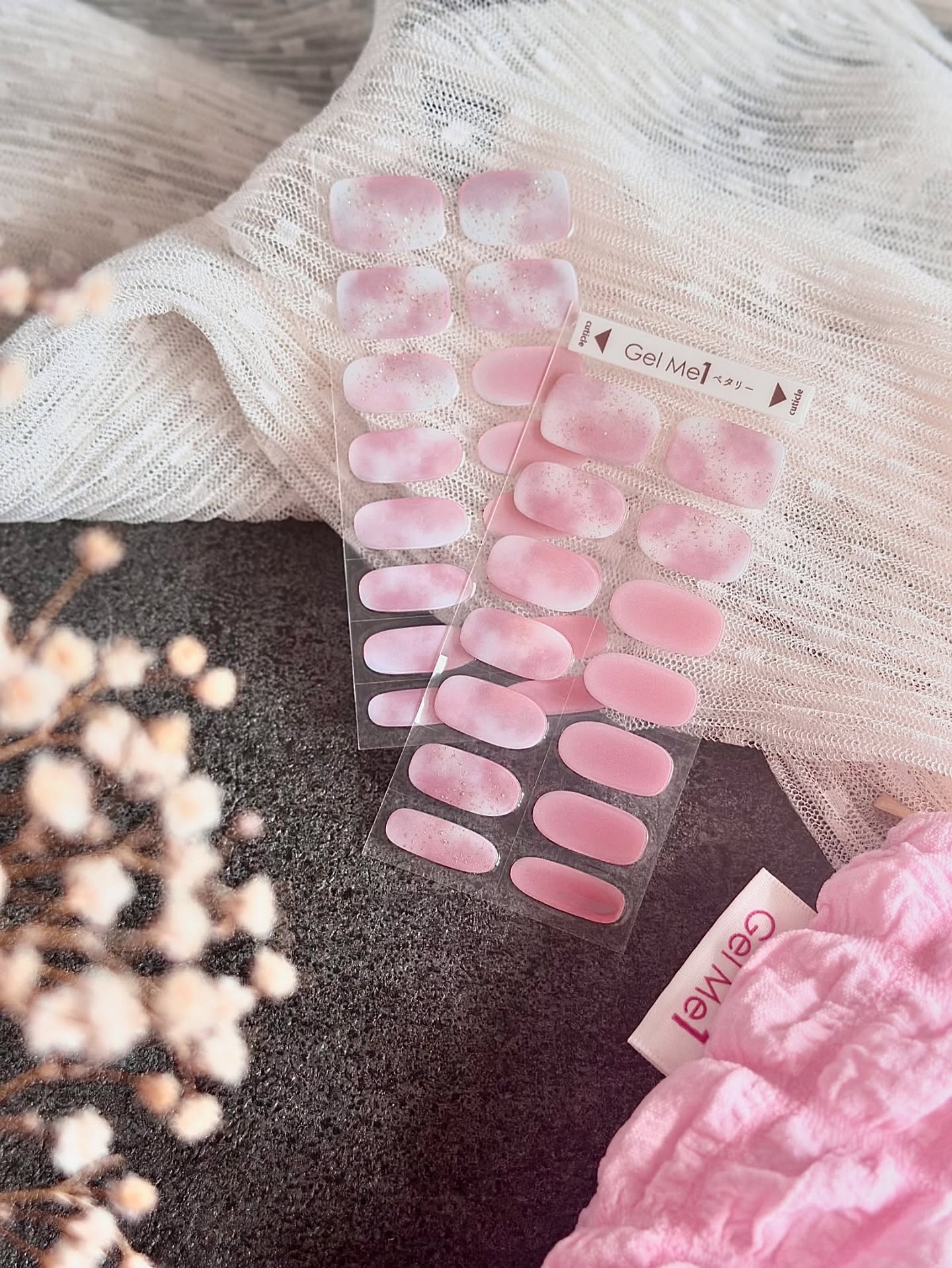 ジェルミーペタリー L21 Radiant Glow（ラディアントグロウ）/ジェルミーワン/ネイルシールを使ったクチコミ（2枚目）