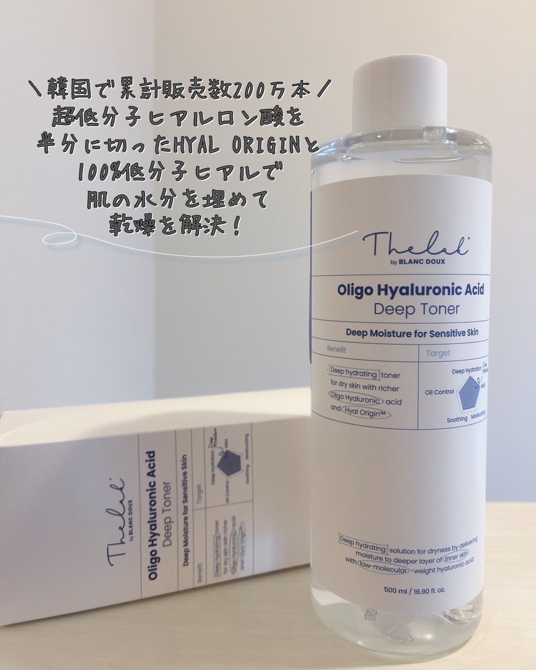 オリゴヒアルロン酸ディープトナー/THE LAB by blanc doux(ザラボバイブランドゥ)/化粧水を使ったクチコミ(2枚目)