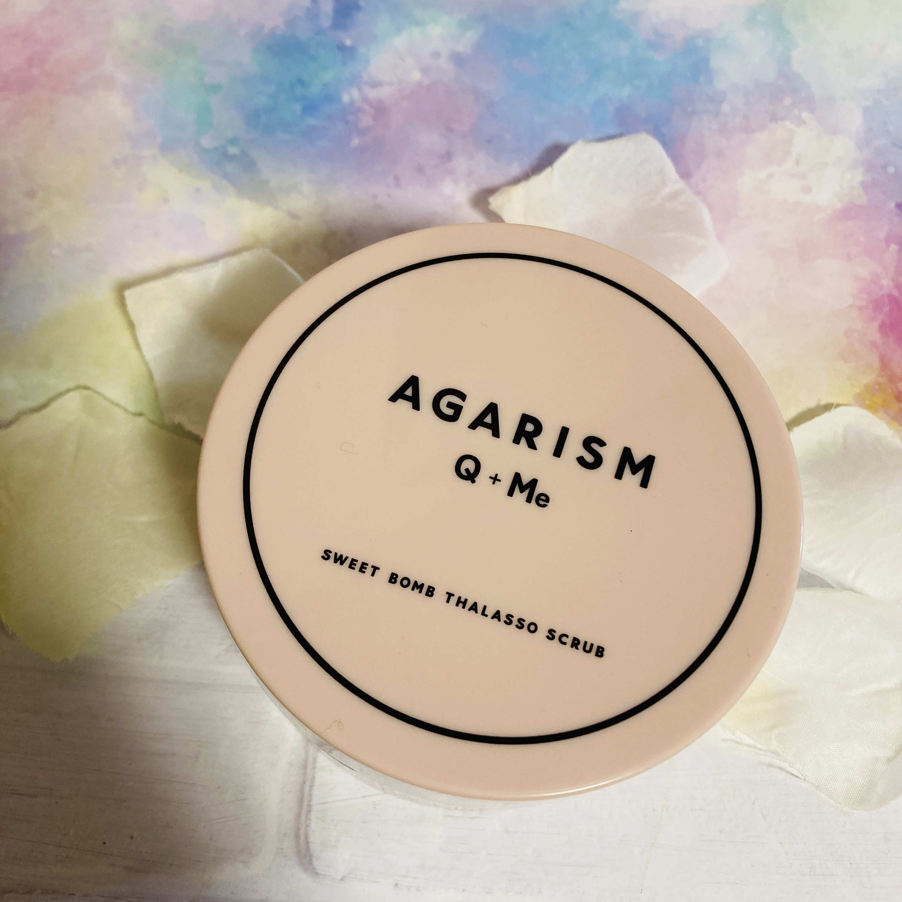 Q+Me スウィート ボム タラソ スクラブ/AGARISM/バスト・ヒップケアを使ったクチコミ（1枚目）