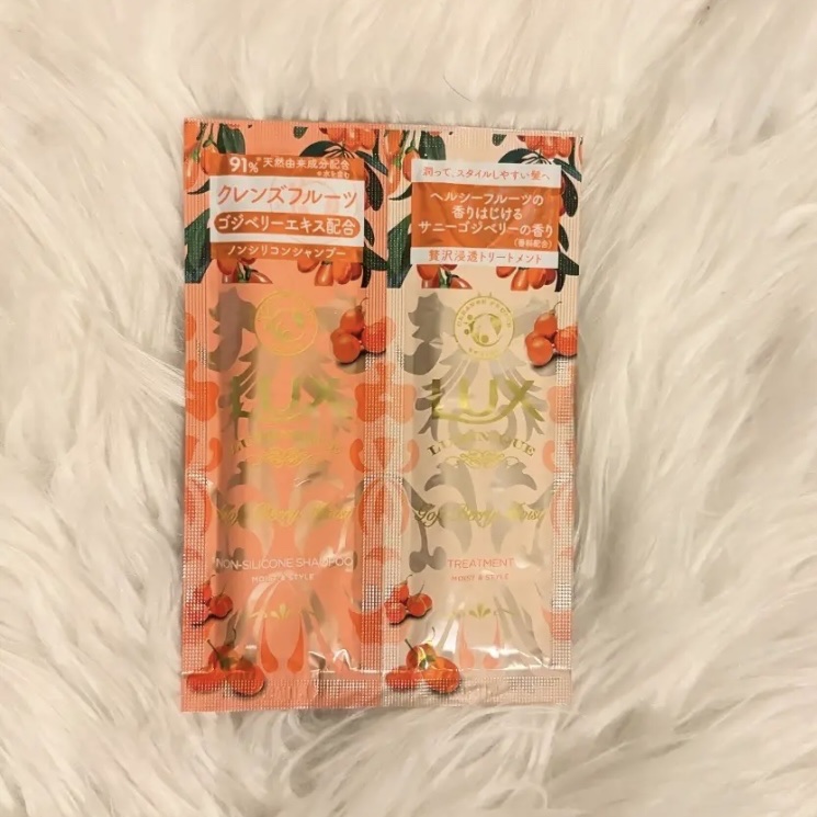 ルミニーク ゴジベリーモイスト シャンプー／トリートメント/LUX/市販シャンプーを使ったクチコミ（1枚目）