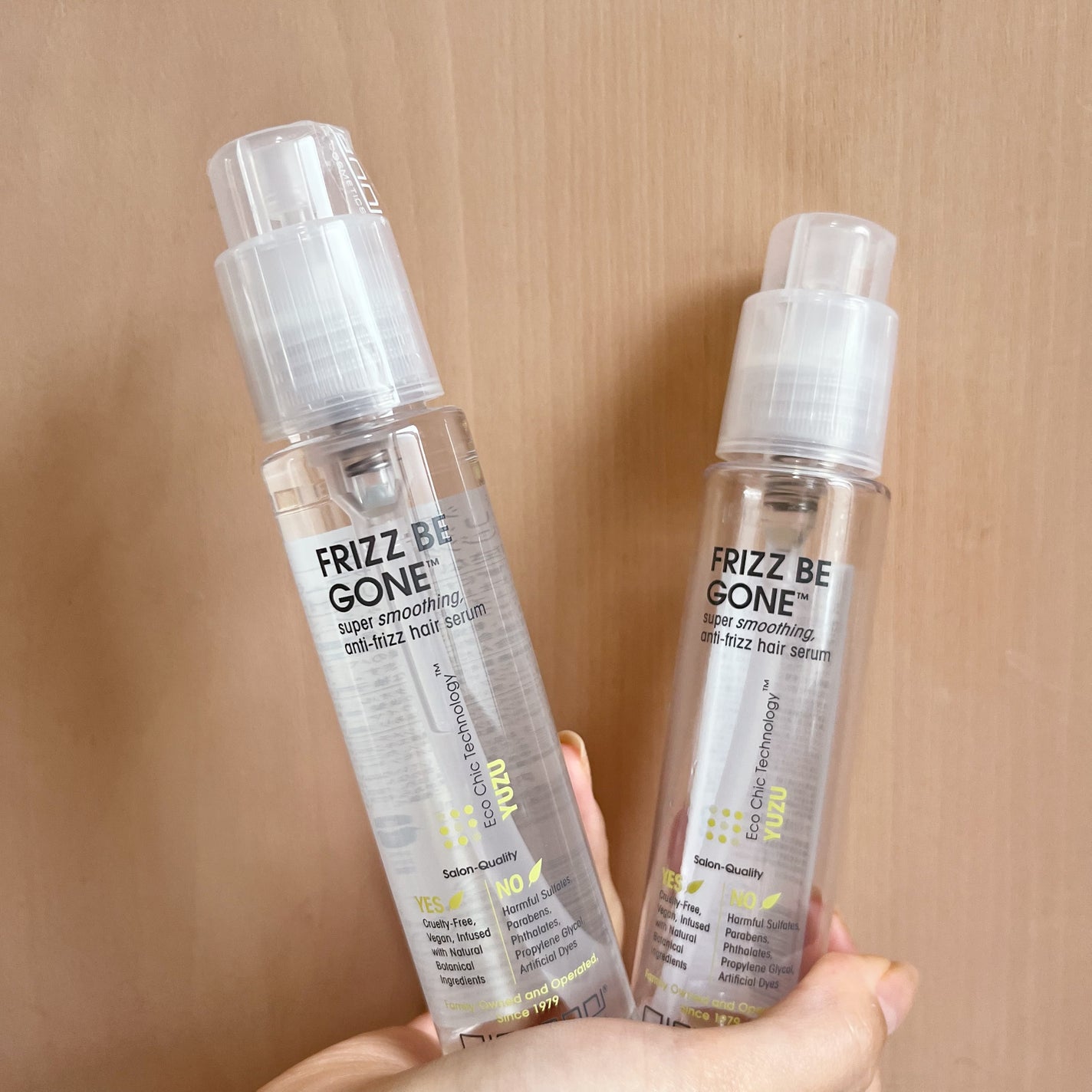 フリッズビーゴーン スムージング ヘアセラム/giovanni/ヘアオイルを使ったクチコミ(2枚目)