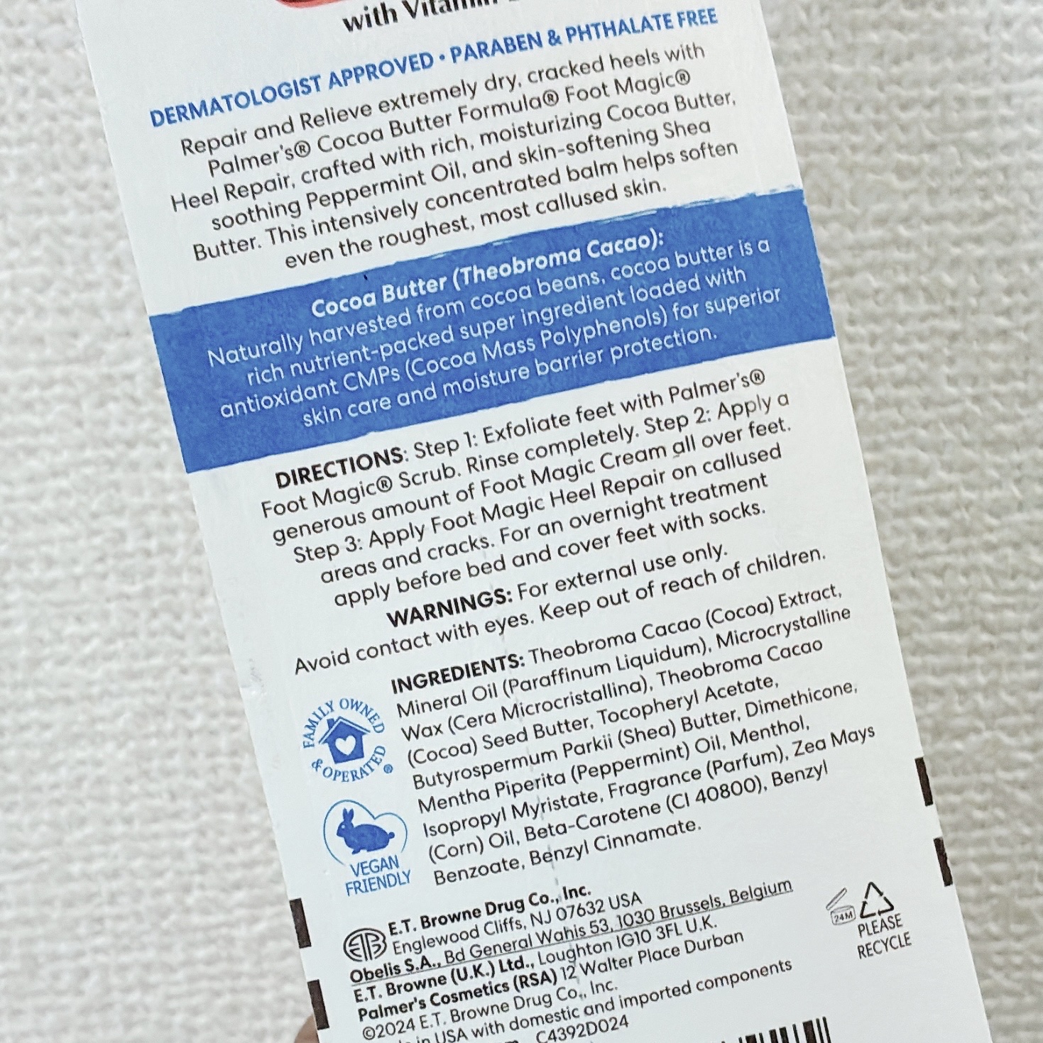 Cocoa Butter Formula with Vitamin E/Palmers/ボディクリームを使ったクチコミ（2枚目）