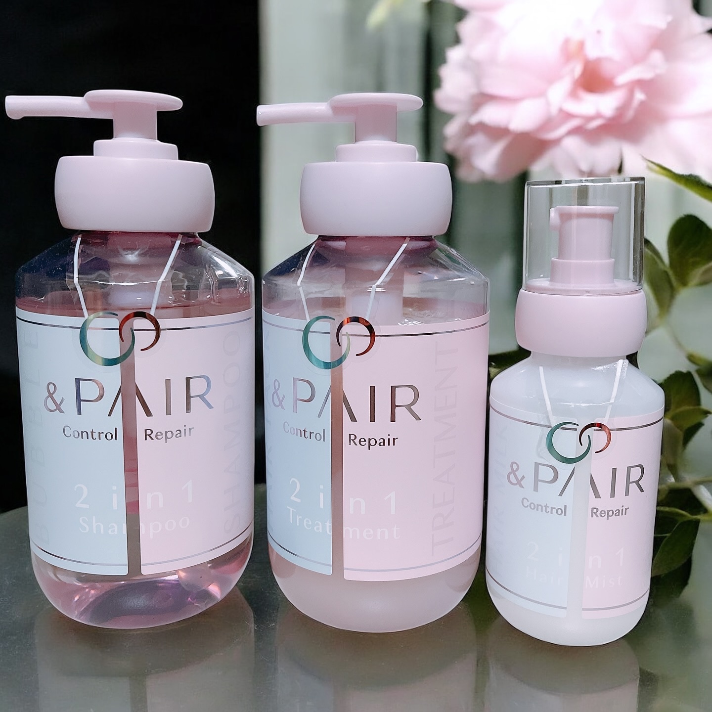 &PAIR アンドペア コントロール リペア 2in1 シャンプー＆ヘアトリートメントのクチコミ「夜ふかししがちだけど、朝はギリギリまで寝てたい…そんな私にぴったりな新アイテム💡
【&PAIR.....」（1枚目）