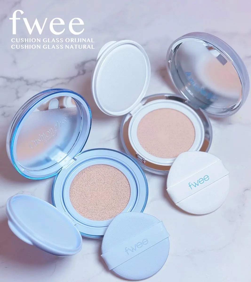 フィー クッションガラス ナチュラル 00 クリアガラス/fwee/クッションファンデーションを使ったクチコミ（1枚目）